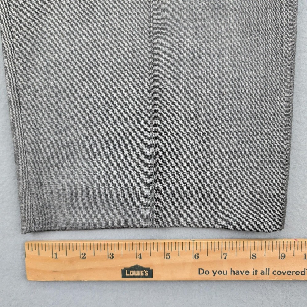 Zanella Dress Pants‎ Mens 40 Gray Bennett Wool Pleated Front Vitale Barberis - Picture 11 of 13